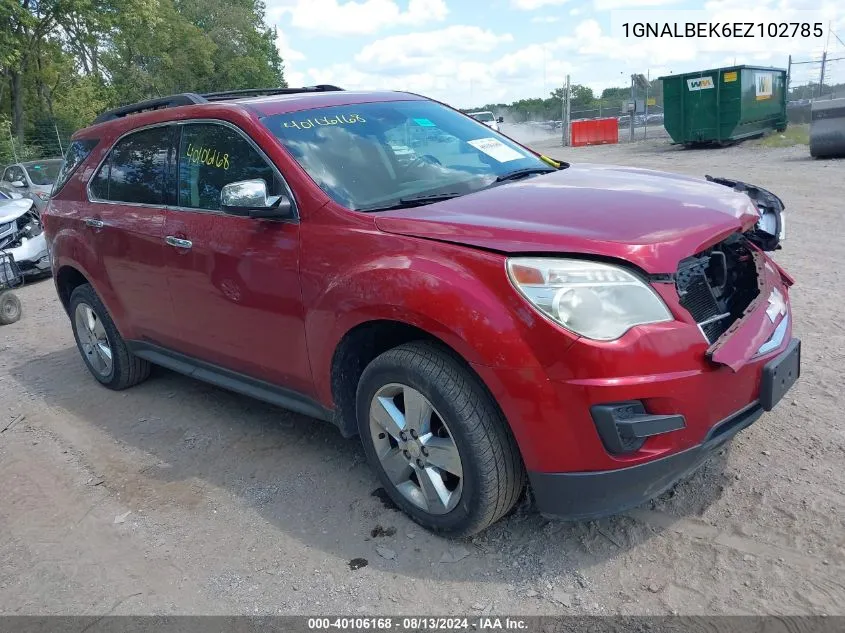 1GNALBEK6EZ102785 2014 Chevrolet Equinox 1Lt