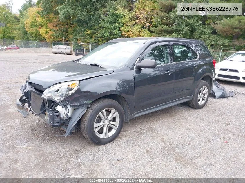 2014 Chevrolet Equinox Ls VIN: 2GNFLEEK3E6223776 Lot: 40413088