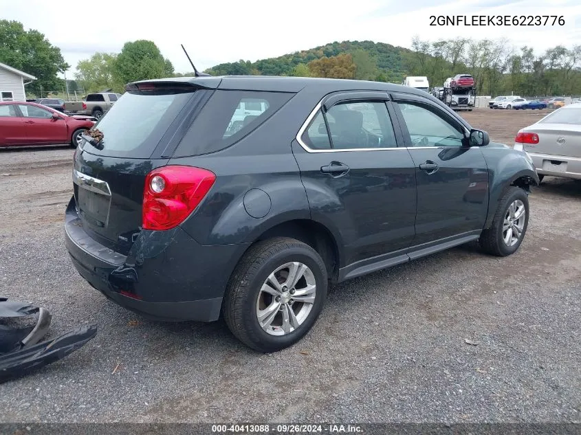 2014 Chevrolet Equinox Ls VIN: 2GNFLEEK3E6223776 Lot: 40413088