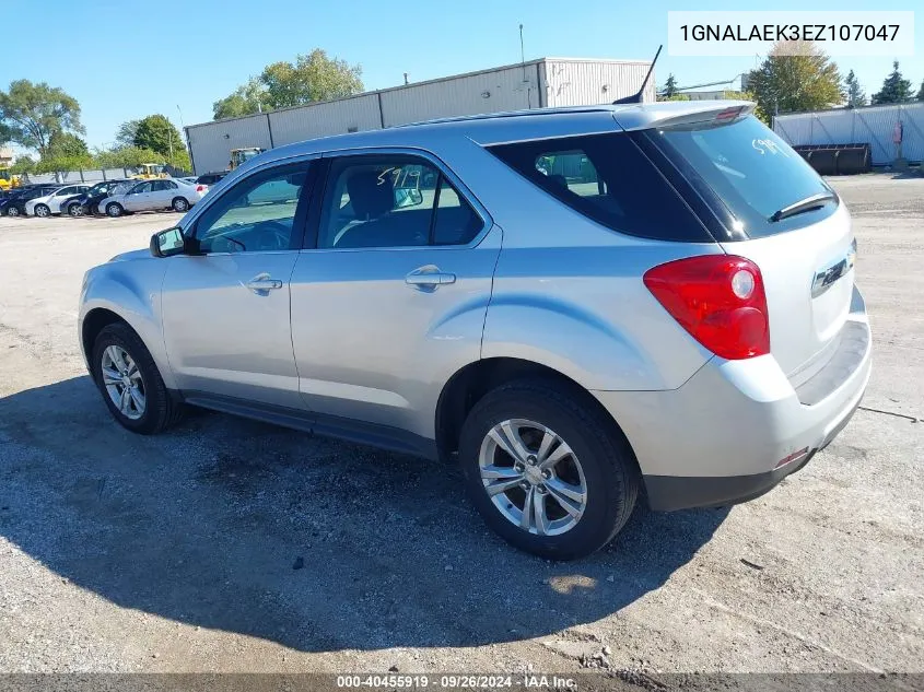 2014 Chevrolet Equinox Ls VIN: 1GNALAEK3EZ107047 Lot: 40455919