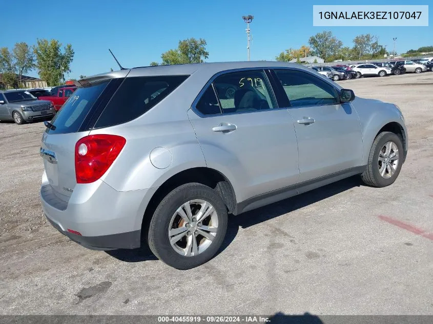 1GNALAEK3EZ107047 2014 Chevrolet Equinox Ls