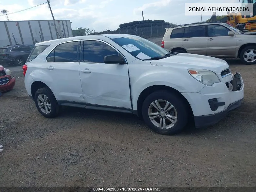 2GNALAEK6E6306606 2014 Chevrolet Equinox Ls