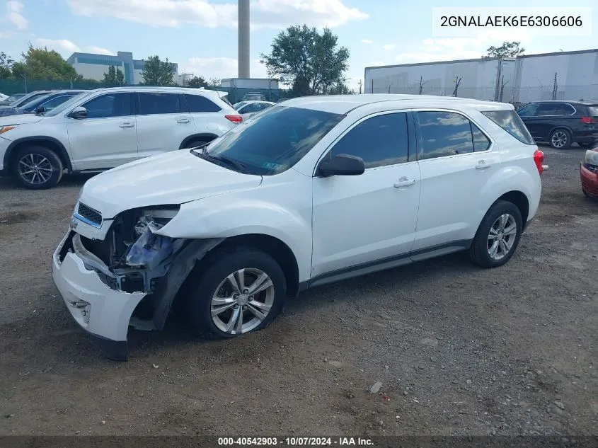 2GNALAEK6E6306606 2014 Chevrolet Equinox Ls