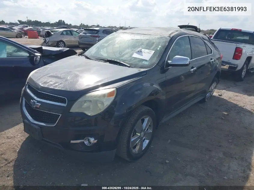2GNFLFEK3E6381993 2014 Chevrolet Equinox 1Lt