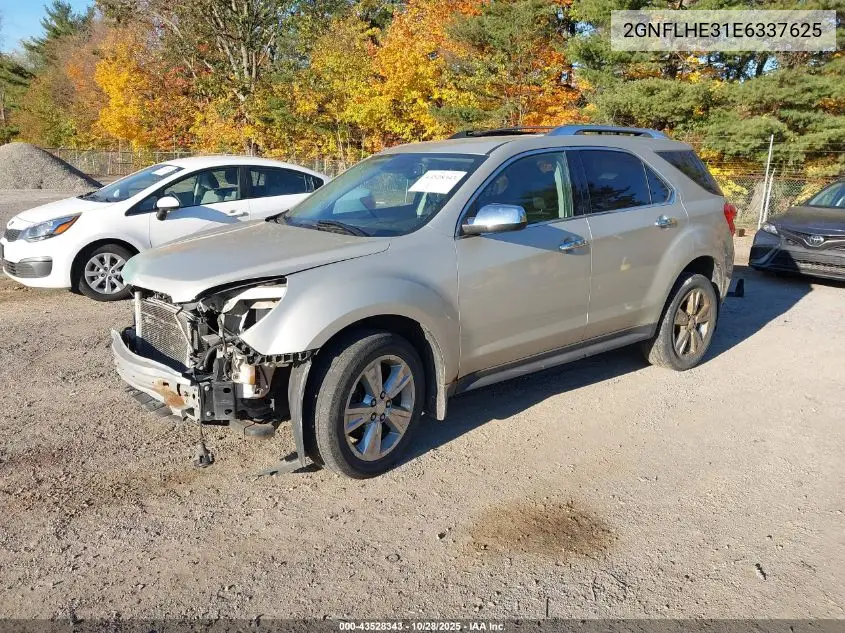 2GNFLHE31E6337625 2014 Chevrolet Equinox Ltz