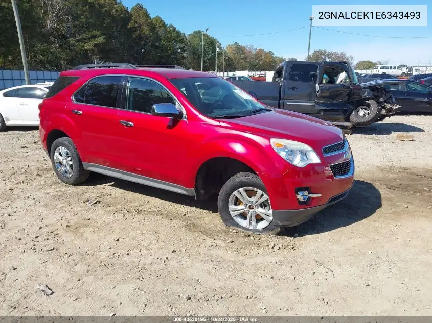 2GNALCEK1E6343493 2014 Chevrolet Equinox 2Lt