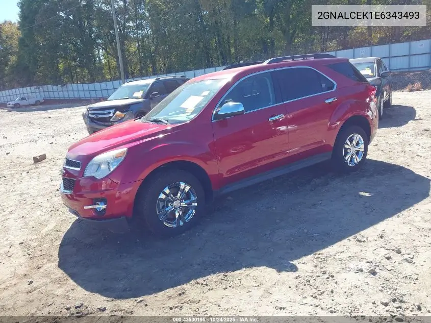 2GNALCEK1E6343493 2014 Chevrolet Equinox 2Lt