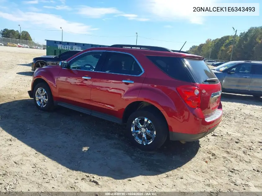 2GNALCEK1E6343493 2014 Chevrolet Equinox 2Lt
