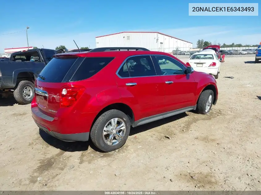 2GNALCEK1E6343493 2014 Chevrolet Equinox 2Lt