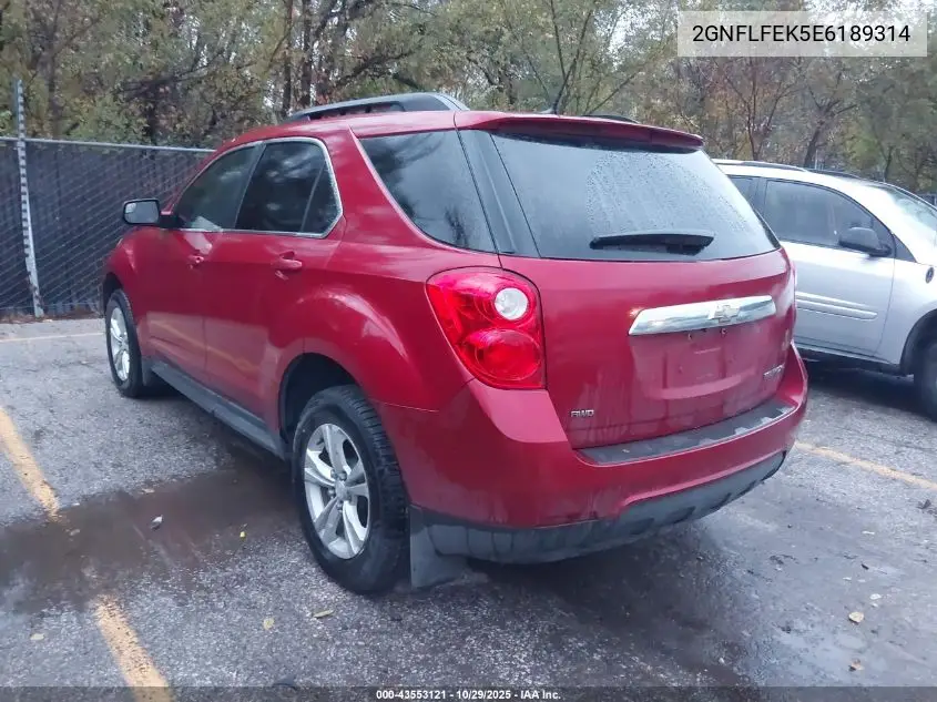 2GNFLFEK5E6189314 2014 Chevrolet Equinox 1Lt