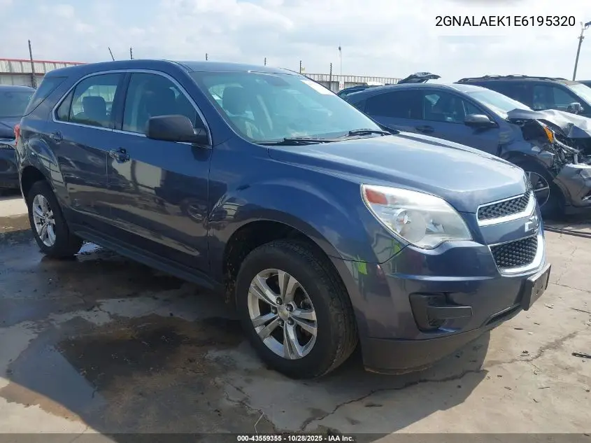 2GNALAEK1E6195320 2014 Chevrolet Equinox Ls