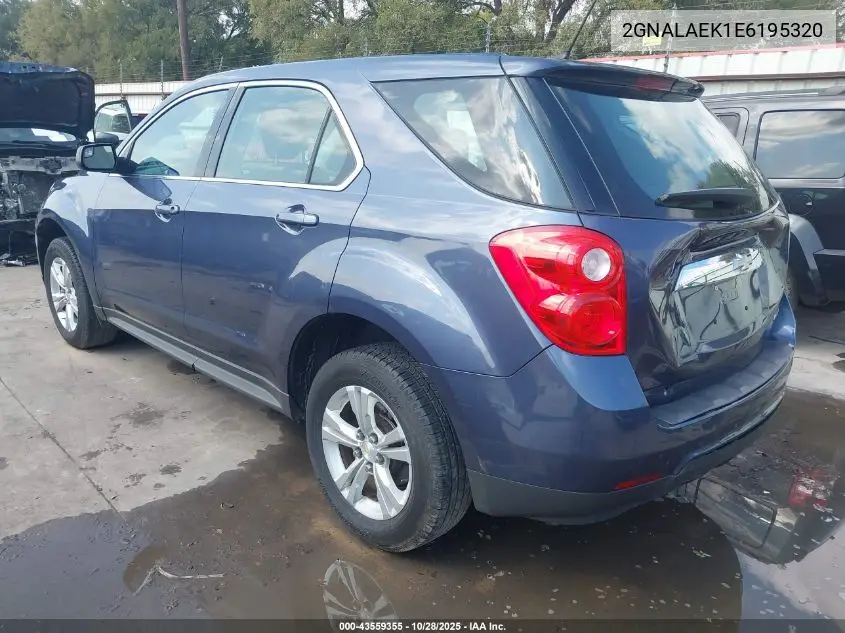 2GNALAEK1E6195320 2014 Chevrolet Equinox Ls