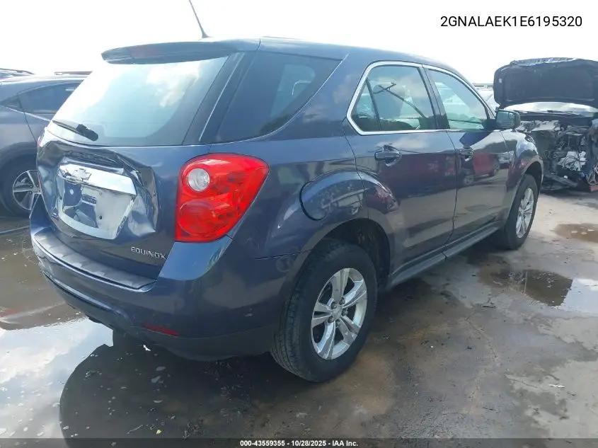 2GNALAEK1E6195320 2014 Chevrolet Equinox Ls