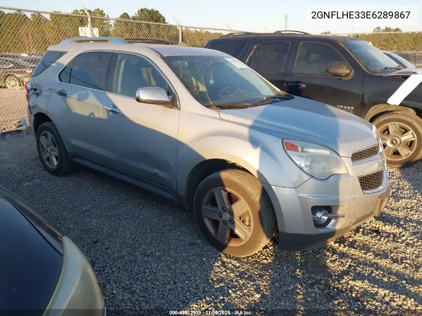 2GNFLHE33E6289867 2014 Chevrolet Equinox Ltz
