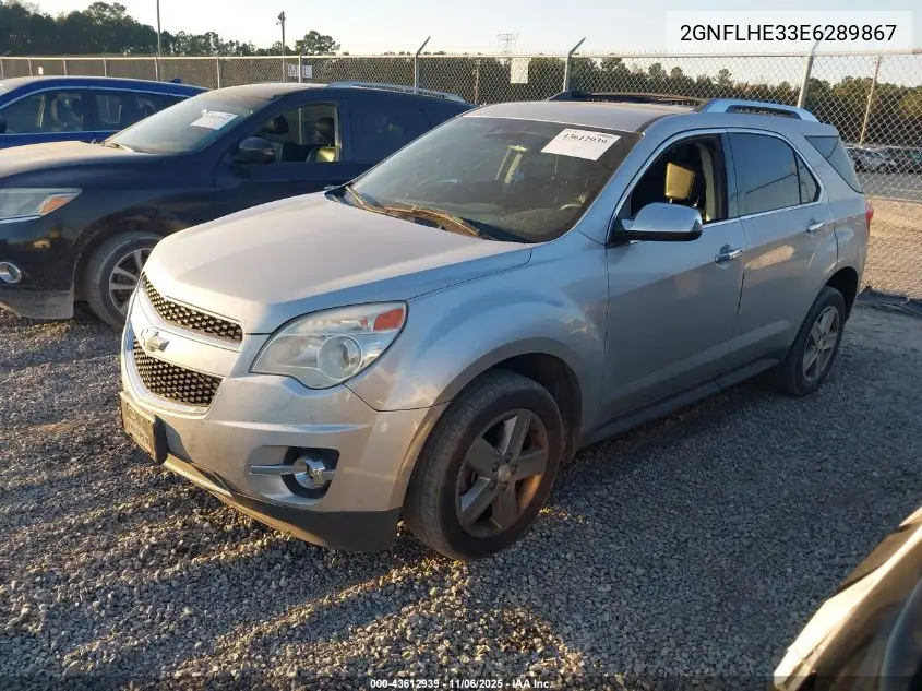 2GNFLHE33E6289867 2014 Chevrolet Equinox Ltz