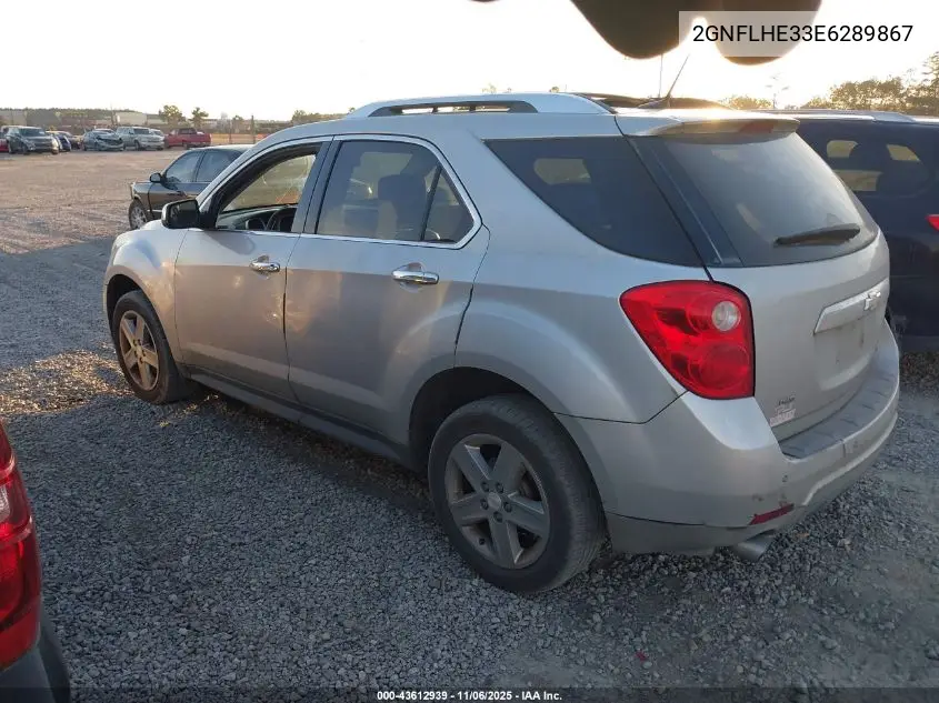 2GNFLHE33E6289867 2014 Chevrolet Equinox Ltz