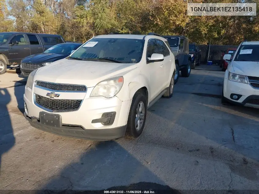 1GNALBEK1EZ135418 2014 Chevrolet Equinox 1Lt