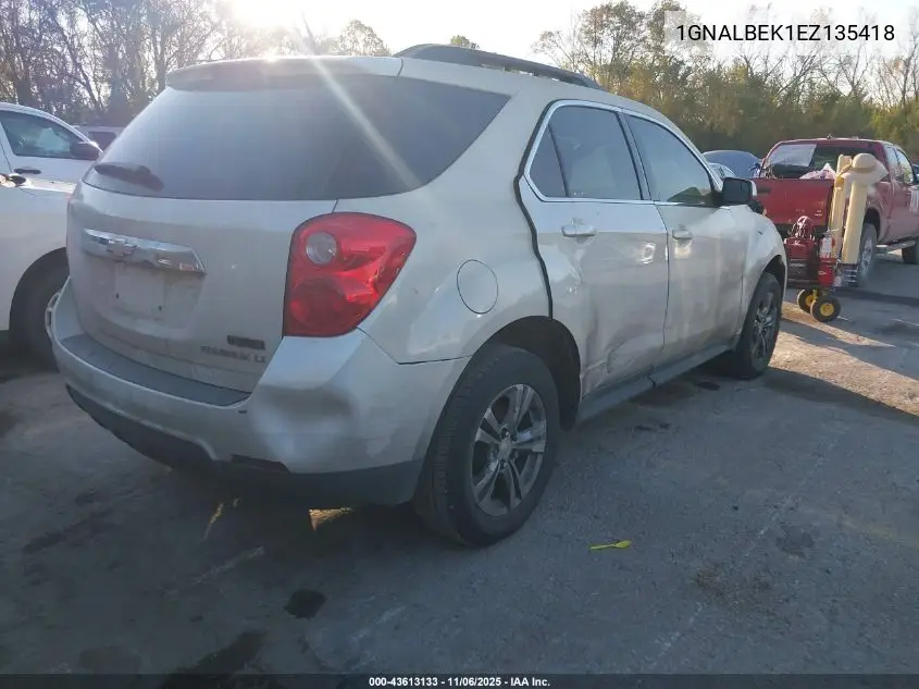 1GNALBEK1EZ135418 2014 Chevrolet Equinox 1Lt