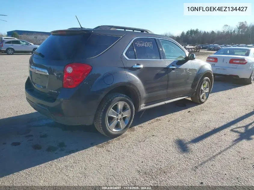 1GNFLGEK4EZ134427 2014 Chevrolet Equinox 2Lt