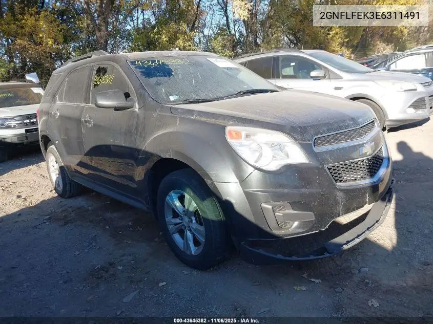 2GNFLFEK3E6311491 2014 Chevrolet Equinox 1Lt