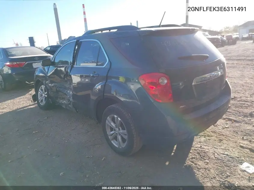 2GNFLFEK3E6311491 2014 Chevrolet Equinox 1Lt
