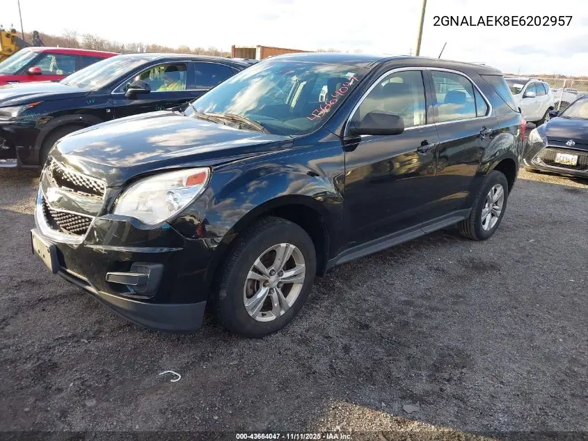 2GNALAEK8E6202957 2014 Chevrolet Equinox Ls