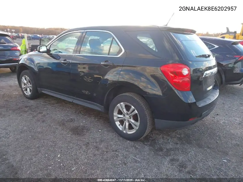 2GNALAEK8E6202957 2014 Chevrolet Equinox Ls