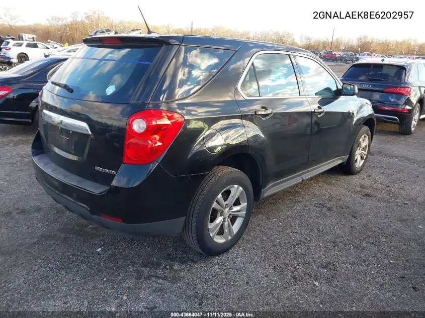2GNALAEK8E6202957 2014 Chevrolet Equinox Ls