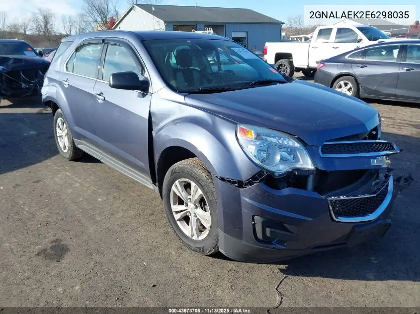 2GNALAEK2E6298035 2014 Chevrolet Equinox Ls
