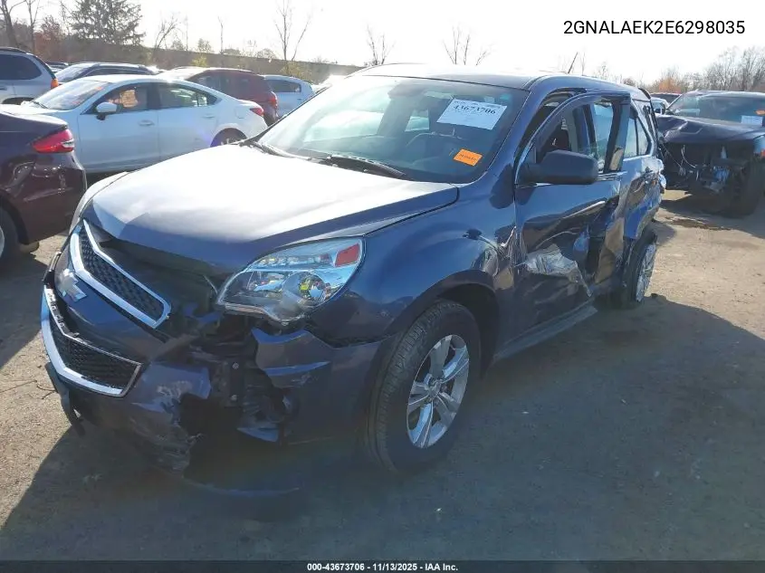 2GNALAEK2E6298035 2014 Chevrolet Equinox Ls