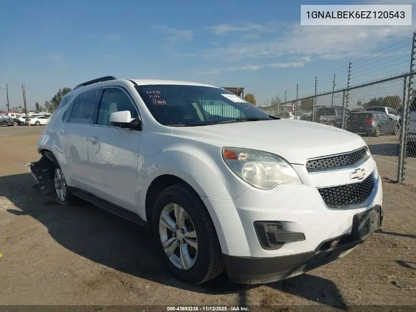 1GNALBEK6EZ120543 2014 Chevrolet Equinox 1Lt
