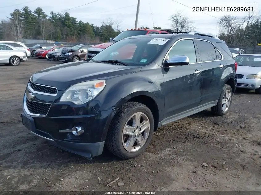 2GNFLHEK1E6289681 2014 Chevrolet Equinox Ltz