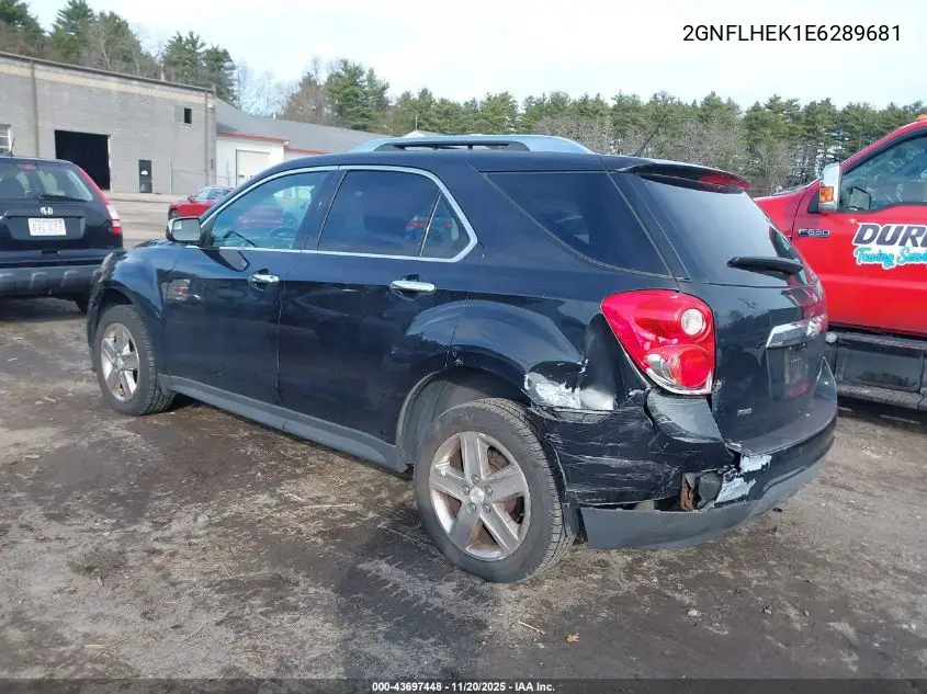 2GNFLHEK1E6289681 2014 Chevrolet Equinox Ltz