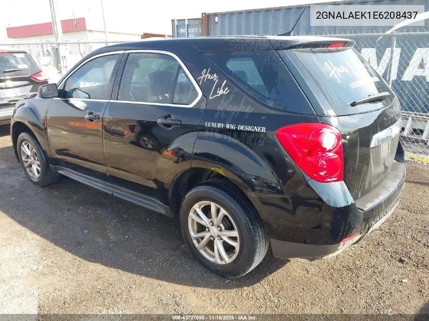 2GNALAEK1E6208437 2014 Chevrolet Equinox Ls