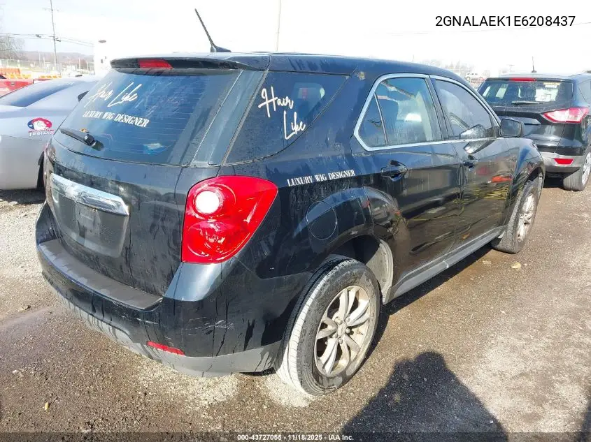 2GNALAEK1E6208437 2014 Chevrolet Equinox Ls