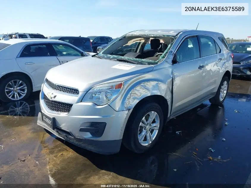 2GNALAEK3E6375589 2014 Chevrolet Equinox Ls