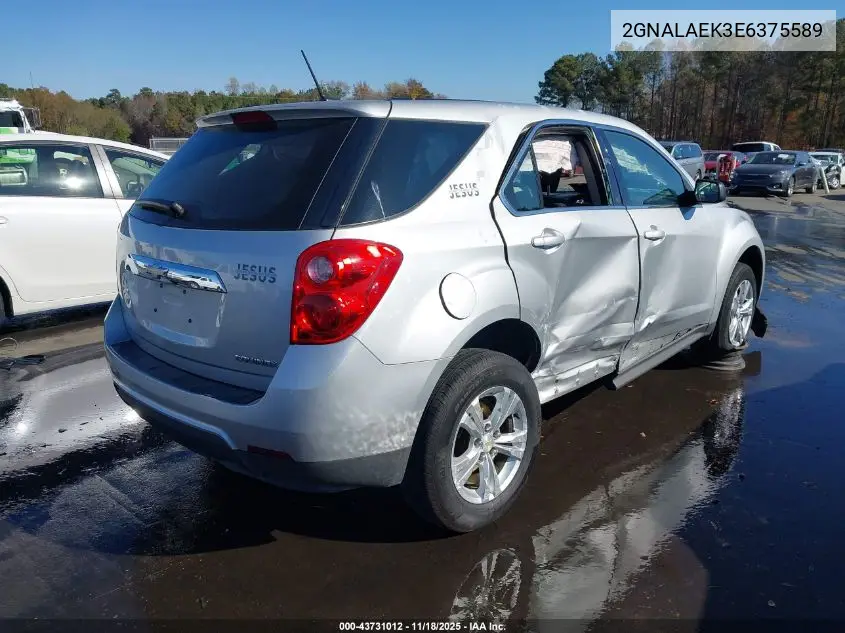 2GNALAEK3E6375589 2014 Chevrolet Equinox Ls