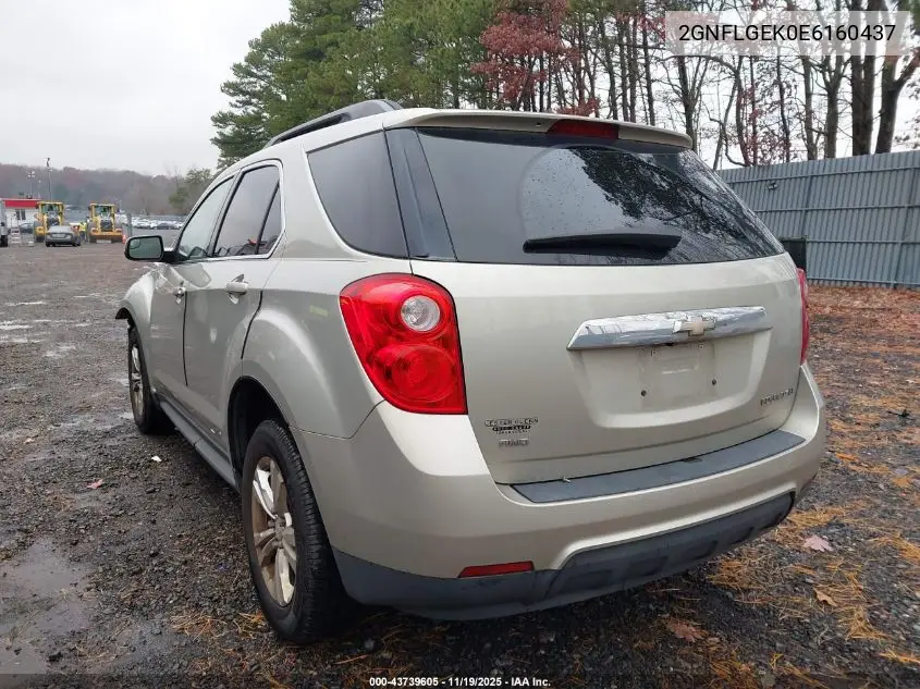 2GNFLGEK0E6160437 2014 Chevrolet Equinox 2Lt