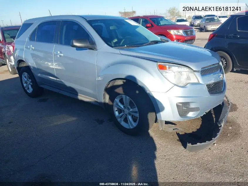 2GNALAEK1E6181241 2014 Chevrolet Equinox Ls