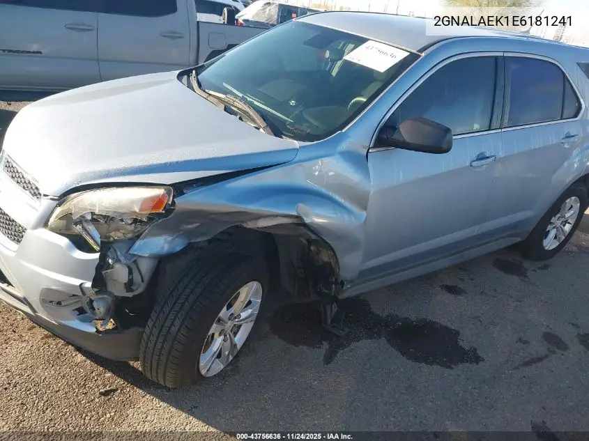 2GNALAEK1E6181241 2014 Chevrolet Equinox Ls