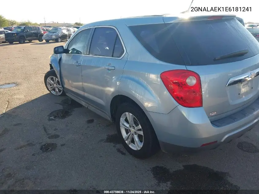 2GNALAEK1E6181241 2014 Chevrolet Equinox Ls