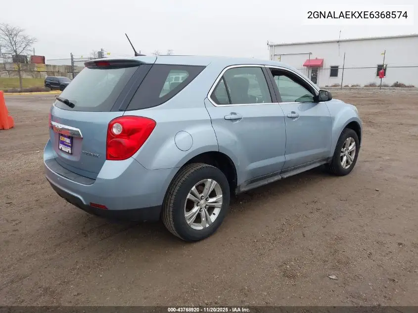 2GNALAEKXE6368574 2014 Chevrolet Equinox Ls