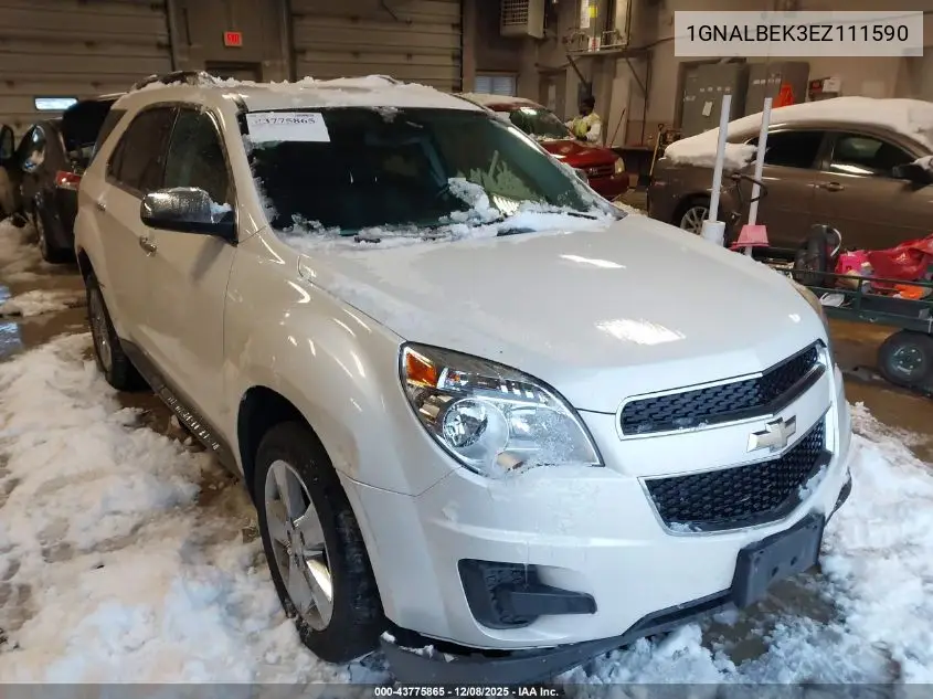 1GNALBEK3EZ111590 2014 Chevrolet Equinox 1Lt