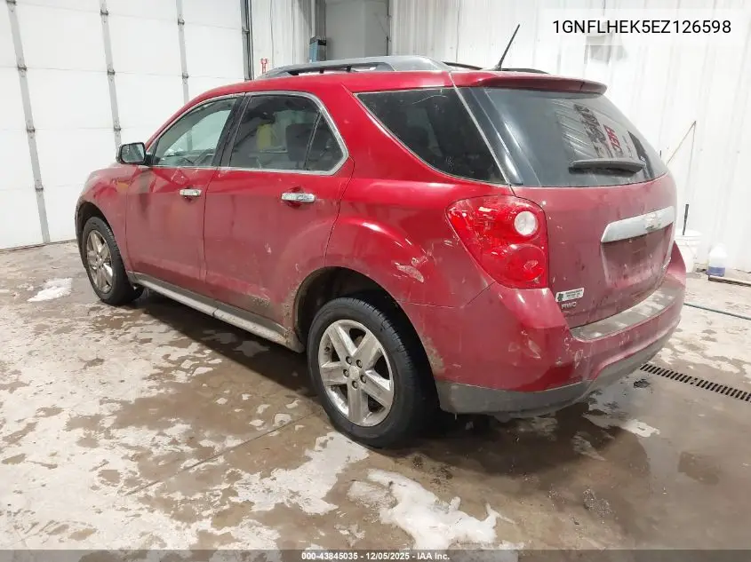 1GNFLHEK5EZ126598 2014 Chevrolet Equinox Ltz