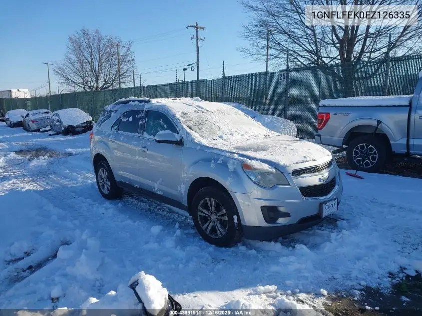 1GNFLFEK0EZ126335 2014 Chevrolet Equinox 1Lt
