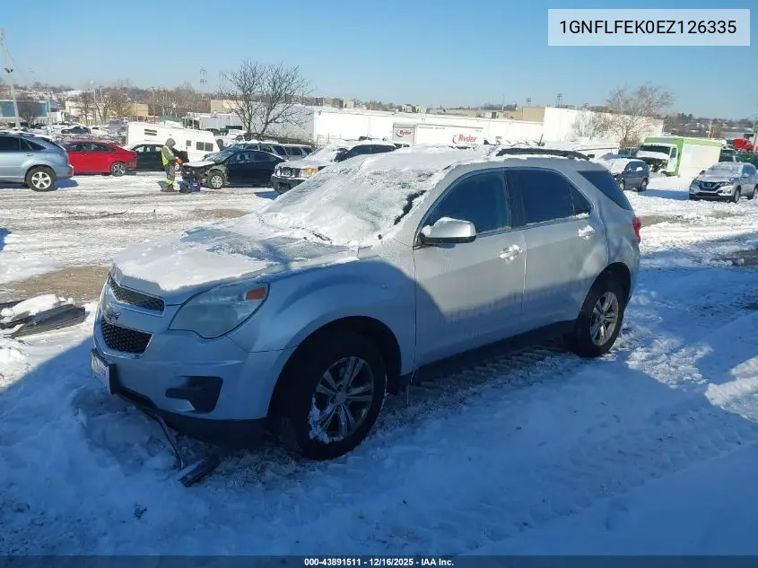 1GNFLFEK0EZ126335 2014 Chevrolet Equinox 1Lt