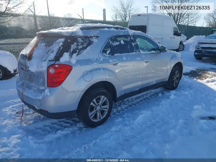 1GNFLFEK0EZ126335 2014 Chevrolet Equinox 1Lt