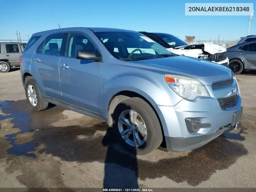 2GNALAEK8E6218348 2014 Chevrolet Equinox Ls