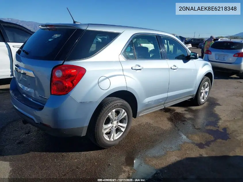 2GNALAEK8E6218348 2014 Chevrolet Equinox Ls