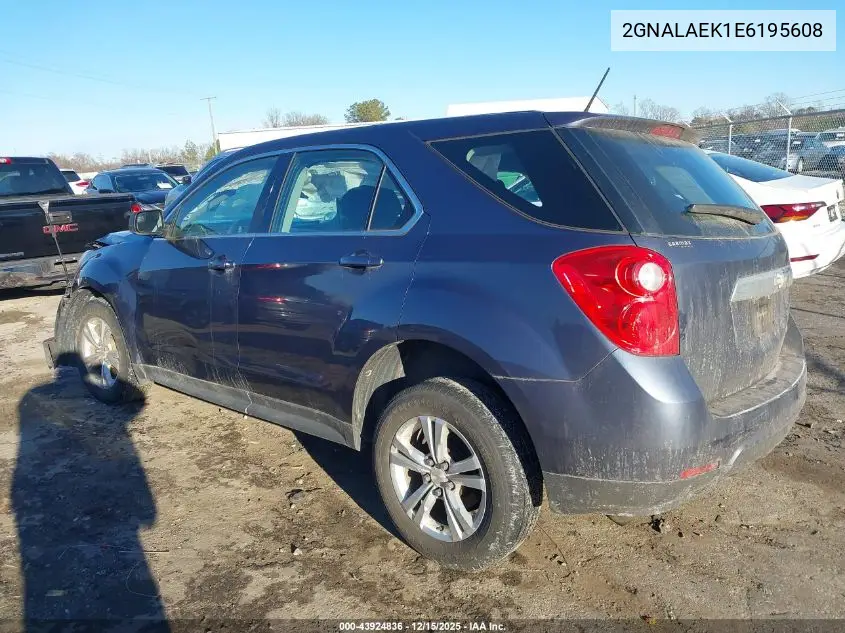 2GNALAEK1E6195608 2014 Chevrolet Equinox Ls